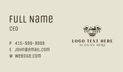 Rustic Hand Planer Carpentry Business Card Image Preview