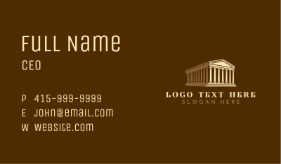 Architecture Greek Parthenon Business Card Image Preview