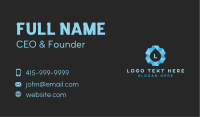 Aqua Gear Lettermark Business Card Design