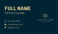 Minimalist Law Firm  Business Card Image Preview