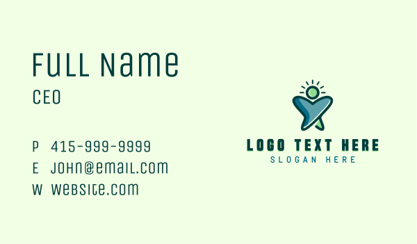 Tooth Dental Human Business Card Design Image Preview