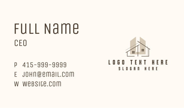 Architect Builder Structure Business Card Design Image Preview
