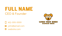 Orange Baby Bear Business Card Image Preview