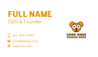 Orange Baby Bear Business Card Image Preview