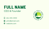 Lawn Grass Gardener Business Card Preview