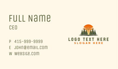 Pine Tree Environment Business Card Image Preview