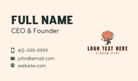 Autumn Garden Tree Business Card Design