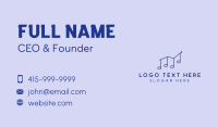 Music Chart Arrow  Business Card Image Preview