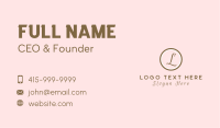 Circle Dots Letter  Business Card Image Preview