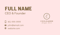 Circle Dots Letter  Business Card Image Preview