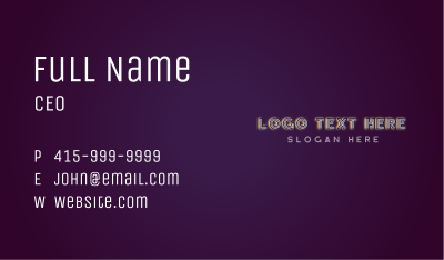 Cocktail Alcohol Drink Business Card Image Preview