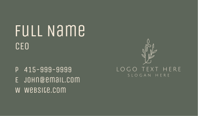 Candle Light Branch Business Card Image Preview