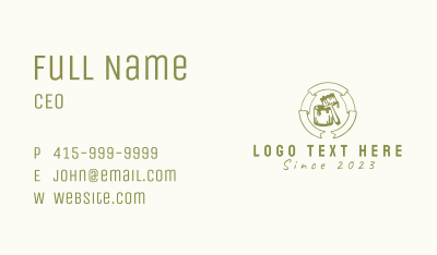 Green Ribbon Painter  Business Card Image Preview