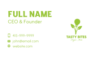 Green Leaf Bulb Business Card Image Preview