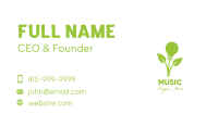 Green Leaf Bulb Business Card Image Preview