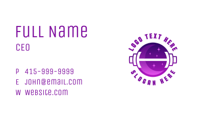 Moon Barbell Gym Business Card Image Preview