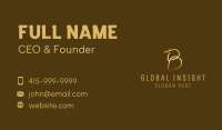 Gold Rings Letter B Business Card Image Preview