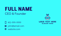 Gaming Robot Streamer Business Card Design