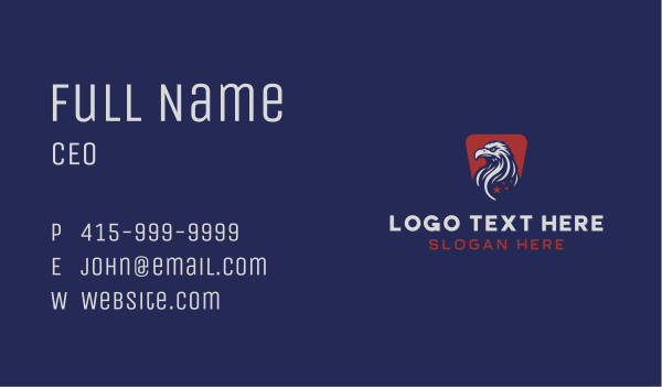 United States Eagle Business Card Design Image Preview