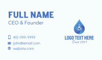 Blue Gradient Droplet  Business Card Image Preview