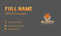 Predator Tiger Gamer  Business Card Image Preview