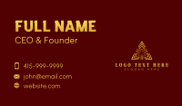 Professional Luxury Pyramid Business Card Preview