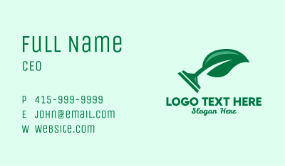Natural Squeegee Cleaner  Business Card Image Preview