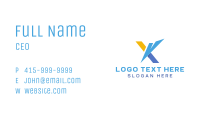 Futuristic X Business Card Image Preview
