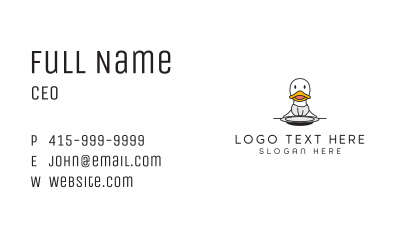 Duck Restaurant Diner Business Card Image Preview