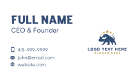 Geometric Bull Star Business Card Image Preview