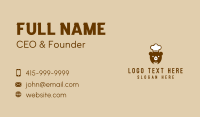 Bear Coffee Chef Business Card Image Preview