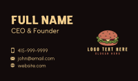 Retro Cheeseburger Snack Business Card Image Preview