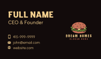 Retro Cheeseburger Snack Business Card Image Preview