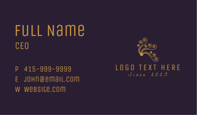 Elegant Gold Ornament  Business Card Image Preview