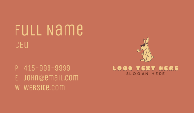 Smoking Pipe Bunny Business Card Image Preview