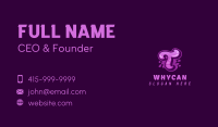 Purple Graffiti Letter T Business Card Image Preview