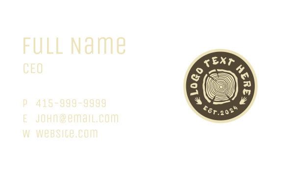 Native Wood Seal  Business Card Design Image Preview