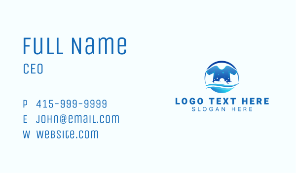Tshirt Laundry Washing Business Card Design Image Preview