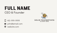 Burger Vintage Mascot Business Card Image Preview