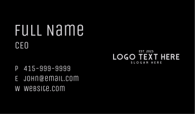 Generic Modern Brand  Business Card Image Preview