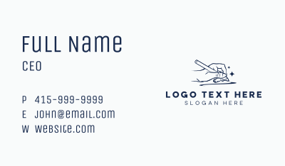 Hand Writing Pen Business Card Image Preview