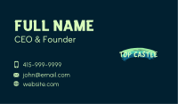 Colorful Brush Paint Wordmark Business Card Image Preview