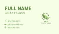 Vegan Leaf Hand  Business Card Image Preview