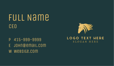 Wild Horse Breeding Business Card Image Preview