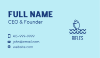 Monoline Marine Fish  Business Card Image Preview