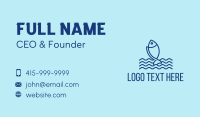 Monoline Marine Fish  Business Card Image Preview