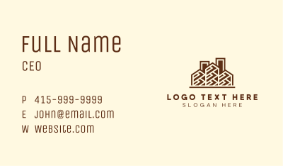 Building Architecture Contractor Business Card Image Preview