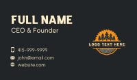 Lumberjack Forest Saw Business Card Image Preview