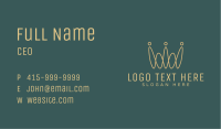 Abstract Gold Crown  Business Card Image Preview