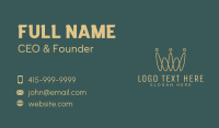 Abstract Gold Crown  Business Card Design